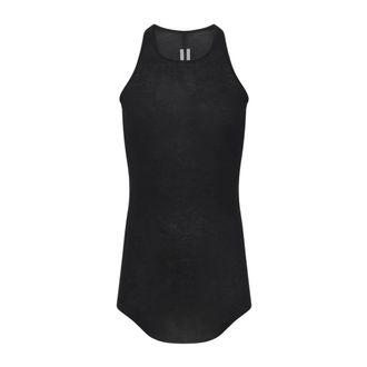 Rick Owens Sleeveless Tops, male, Black, Size: XL Basic Rib Tank
