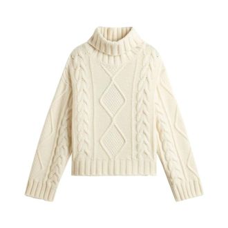 Woolrich Donna, Maglie, Bianco, S, new