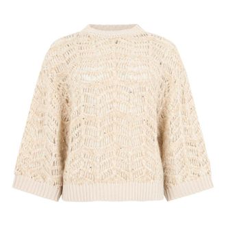 PESERICO Mujer, Jerseys, Beige, Talla: L
