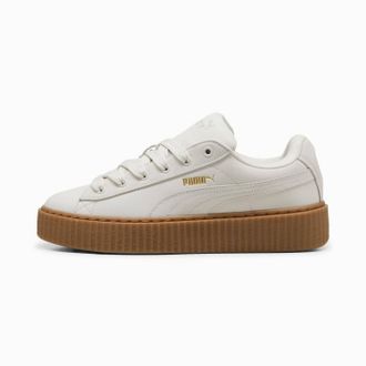 Puma Womens Creeper Fattyleather Fog Low Top In White