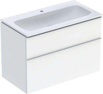 Keramag Keramag - Geberit Icon Set Mueble Lavabo Con Mueble Bajo Lavabo, 2 Cajones