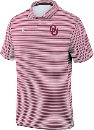 Nike Jordan Mens Oklahoma Primetime Jordan Brand Dri-FIT College Polo in Red | 0JHT99MIOKN-FXT