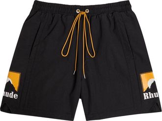 Rhude Rhude Moonlight Printed Shell Shorts - Black - L