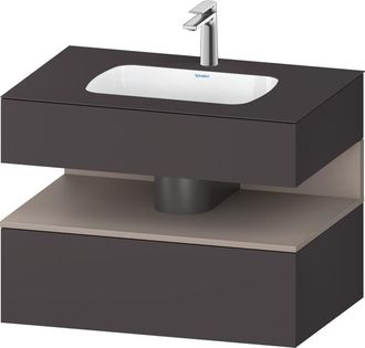 Duravit Qatego Lavabo Encastrado Con Base De Lavabo Consola, - Duravit