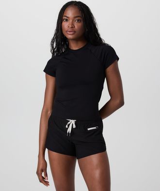 Vuori Clothing Short Sleeve Surge Seamless T-Shirt | French Roast | XS, Size Extra Small