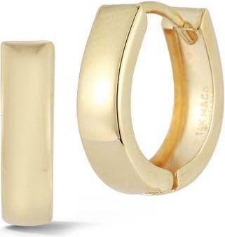 Ember Fine Jewelry 14K Gold Oval Huggie Hoop Earrings at Nordstrom Rack