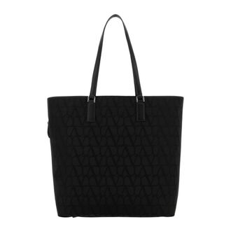 Valentino Garavani Tote Bags, male, Black, Size: ONE SIZE Toile Iconographe Shopping Bag