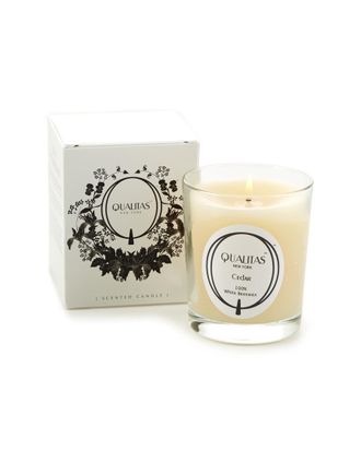 Qualitas Cedar 6.5Oz Beeswax Candle