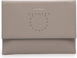 Ferragamo Pre-owned Ferragamo Leather Gancini Clutch Ladies FH8QLNN974SAFD3V