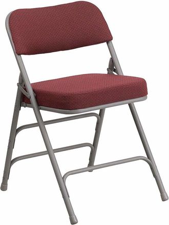 Flash Furniture Triple Braced & Double Hinged Burdy Fabric Metal Folding Chair pack of 4