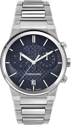Ferragamo Mens Sapphire Chrono Watch