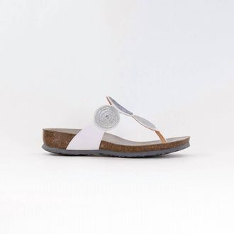 Think Womens Julia Sandal In Bianco Kombi