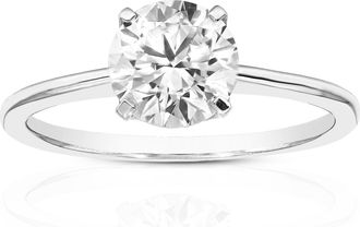 Vir Jewels 1.50 cttw Lab Grown Diamond Engagement Solitaire Ring in 14K White Gold For Women