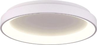 Trade Shop Trade Shop Traesio - Trade Shop - Plafoniera Modern Tonda Led Cct 60 W 3000k 4000k Lampada Parete 80 Cm - Blanco