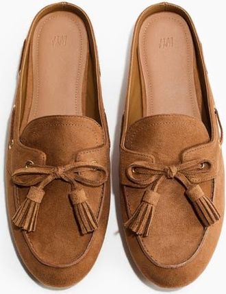 H&M Loafer Mules in Dark Beige at Nordstrom, Size 10