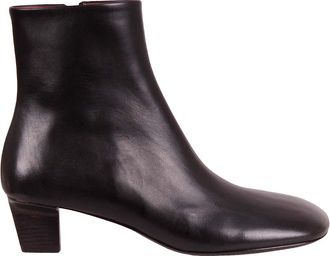 Mars&egrave;ll Leather Ankle Boots with Back Zip
