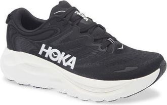 Hoka One One Gaviota 6 Stability Running Shoe in Black /White at Nordstrom, Size 10.5