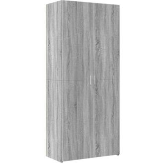 vidaXL Vidaxl - Credenza Grigio Sonoma 80x42,5x185 cm in Legno Multistrato
