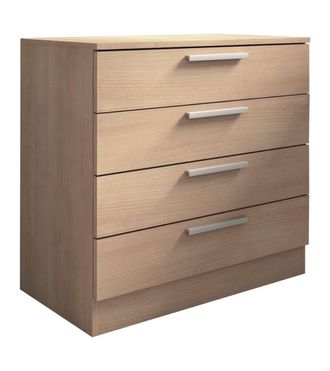 Home Heavenly C&oacute;moda 4 cajones 76x80x40 cm color roble