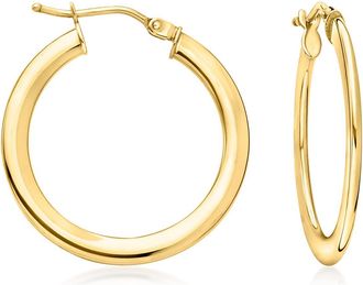Ross-Simons Italian 14kt Yellow Gold Hoop Earrings