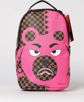 Sprayground Zaino Pink Bear Shark Sprayground in pelle sintetica saffiano