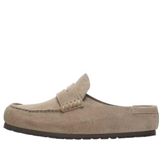 Birkenstock Naples Wrapped Suede Leather Taupe 1029675