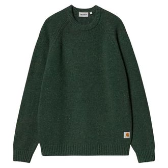 Carhartt Work in Progress Maglione Anglistic Marmorizzato in Verde - - Knitwear - Uomo - Verde - S