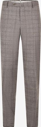 Pantaloni Torino Slim-Fit-Hose aus Baumwolle mit Glencheck-Karos