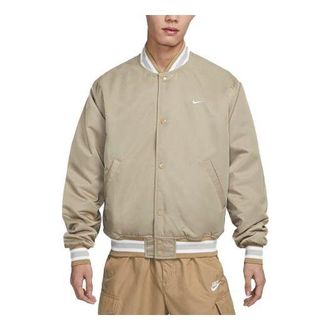 Nike Sportswear Authentics Dugout Jacket Khaki White DX0659-247
