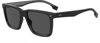 HUGO BOSS Mens Accessories Square Full Rim Sunglasses in Black Ruthenium - One Size