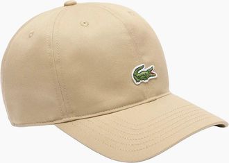 Lacoste Mens LACOSTE BASEBALL CAP MILLET - Tan - Size: 1 size