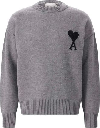 Ami Maglieria a girocollo - - Knitwear - Uomo - Grigio - M