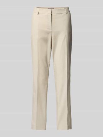 Christian Berg Regular Fit Stoffhose aus Baumwoll-Mix mit Leinen-Anteil in Sand, Gr&ouml;&szlig;e 40