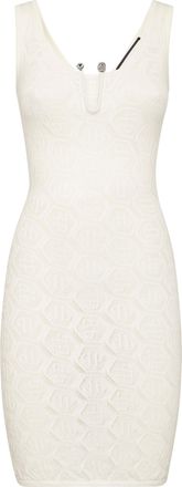 Philipp Plein Viscose Mini Dress Monogram
