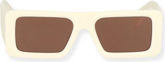 Off-white Troy 54mm Rectangular Sunglasses in Off White Brown at Nordstrom Rack