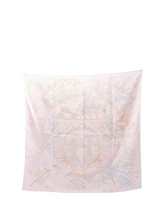 Herm&egrave;s 2021-2025 Please Hold The Line Silk Scarf scarves - Rosa