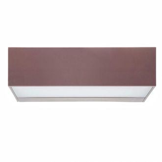 Forlight Forlight - Ara Aplique Exterior Rectangular Marr&oacute;n Con Led Blanco C&aacute;lido 3000k