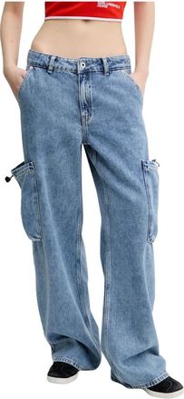 Karl Lagerfeld Loose-fit Jeans - Dames - Loose Fit Jeans - Blauw - W25 L30 - Katoen - Jeans