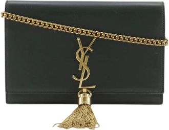 Saint Laurent Pre-owned Kate Calf Chain Wallet - - Pre-owned - Donna - Nero - ONE SIZE