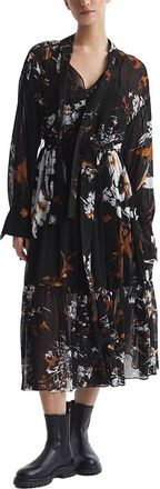 Reiss Charlotte Floral Printed Midi Dress