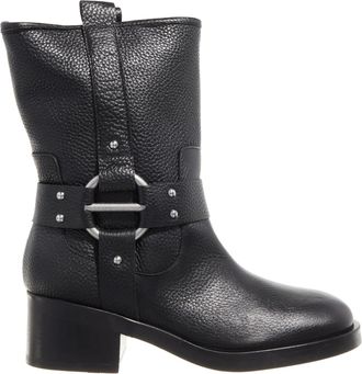 Karl Lagerfeld Boots - Brooklyn Mid Leg Strap Boot - black - Boots for ladies