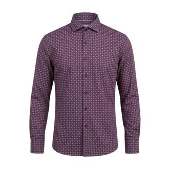 Xacus Formal Shirts - Heren - Zakelijke Overhemden - Paars - XL - Overhemden