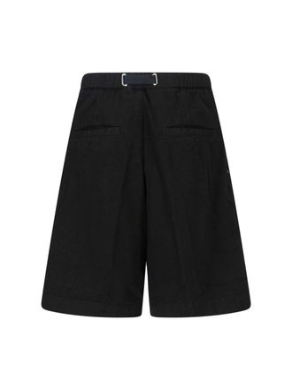 White Sand Mens Trousers Black Cotton