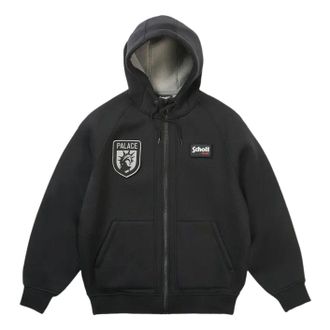 Palace x Schott Bonded Fleece Hood Black P30HD064