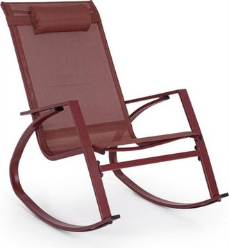 BIZZOTTO Mecedora Con Reposacabezas Tapizado Demid Pepper