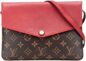 Louis Vuitton Pre-owned The Twice Crossbody Bag - Dames - Vintage Schoudertas - Veelkleurig - ONE Size - Leer - Vintage