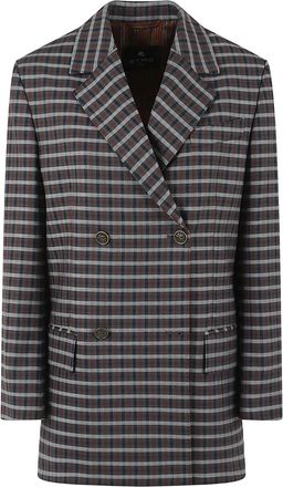 Etro Giacca doppiopetto a quadri - Grigio