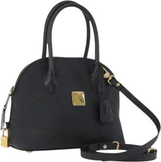 MCM Pre-owned Hand Bag - Dames - Vintage Handtas - Zwart - ONE Size - Leer - Vintage