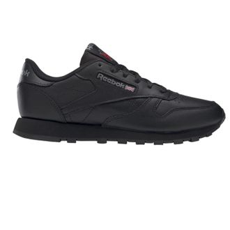 Reebok Dames/Dames Klassieke Leren Trainers (Zwart)