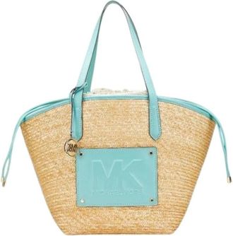 Michael Kors Pre-owned leren schoudertas - Dames - Vintage Shopper - Beige - ONE Size - Leer - Vintage